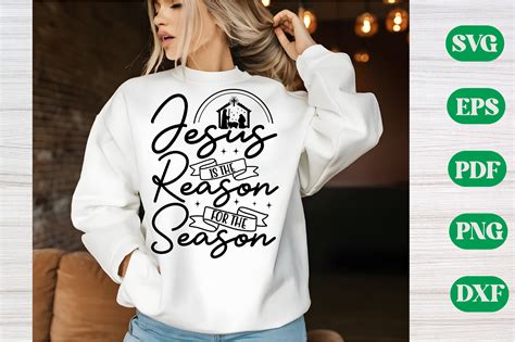 Jesus Is The Reason Nativity Scene SVG Graphic By Craftstorelap