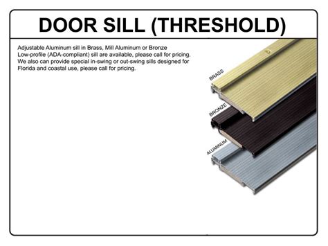 Door Threshold Types