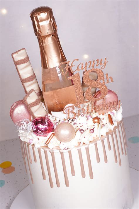 Rose Gold Th Birthday Cake Cakey Goodness