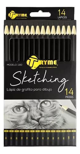 Lápices De Dibujo Grafito Tryme Sketching 14 Graduaciones MercadoLibre