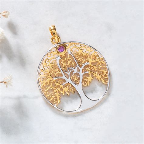 Collier Arbre De Vie En Or Jaune Bijouterie Lora Moi