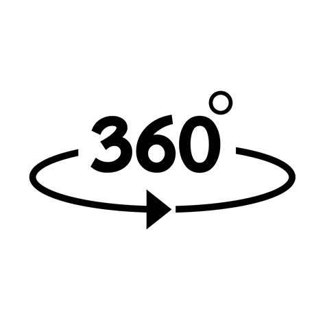 360 Degree icon 573701 Vector Art at Vecteezy