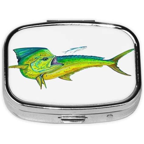 Mahi Mahi Pilulier Carr Portable Imprim Poisson Pour Sac Main