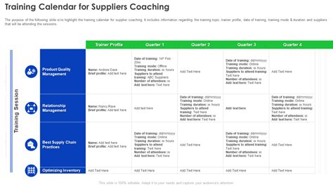 Top Training Calendar Templates With Examples And Samples