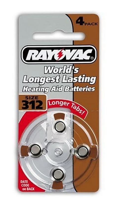 Amazon Rayovac Loud N Clear Hearing Aid Battery Size 312