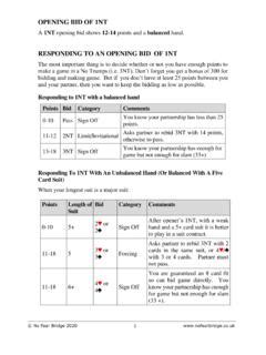 RESPONDING TO 1NT - NO FEAR BRIDGE / responding-to-1nt-no-fear-bridge ...