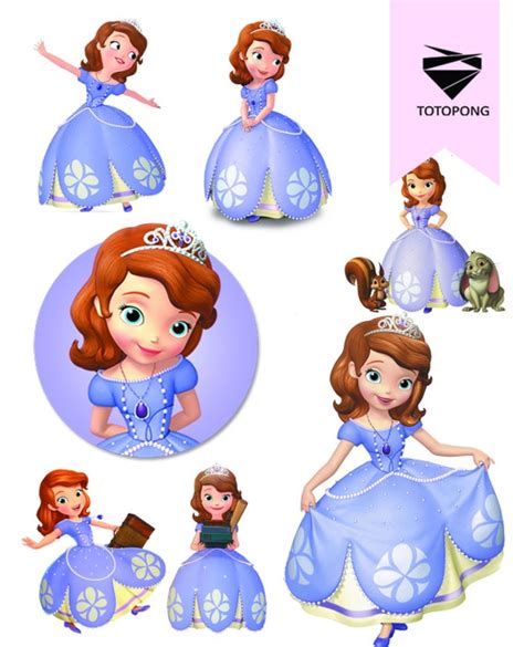 Sofia the first characters in high quality 300 dpi for by Totopong