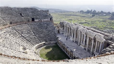 Ancient Roman Amphitheater in Turkey Free Stock Video Footage, Royalty ...