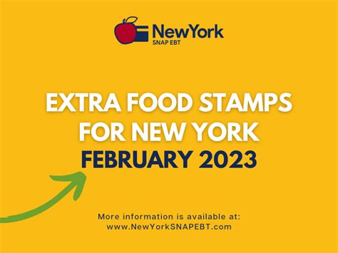 Extra Food Stamps For New York February Ny Snap Ebt