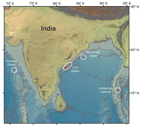 Location of Krishna Godavari (K-G) Basin. | Download Scientific Diagram