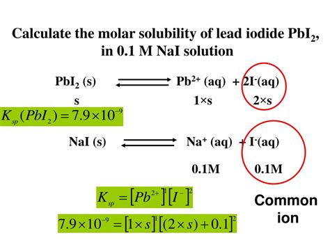 Ppt Solubility Product And Common Ion Effect Powerpoint Presentation Id1296976