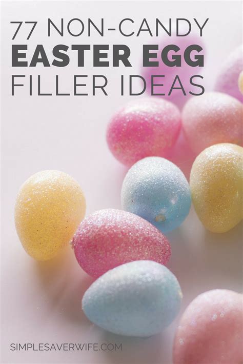 77 Non Candy Easter Egg Filler Ideas Simple Saver Wife