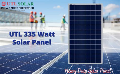 Utl Watt Poly Crystalline Solar Panel Set Of Aluminum Amazon