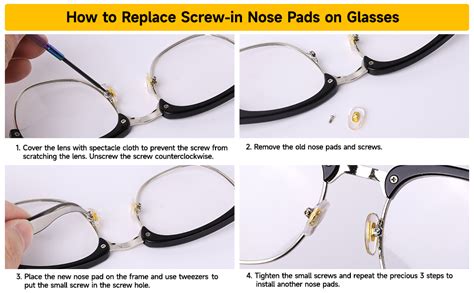 Amazon Eyeglass Nose Pads Pairs Of Screw In Glasses Nose Pads