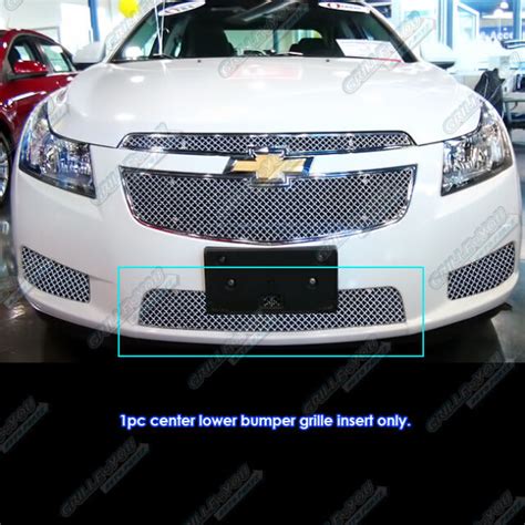 For 2011 2014 Chevy Cruze Bumper Stainless Steel X Mesh Blitz Grille