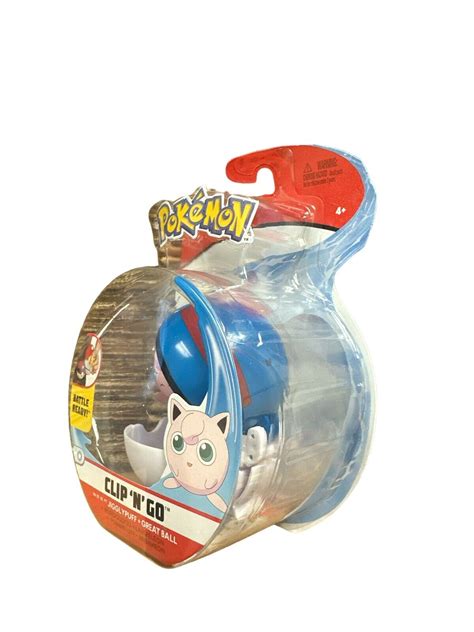 Jazwares Pokemon Clip N Go Jigglypuff And Heal Ball Figurine Toy