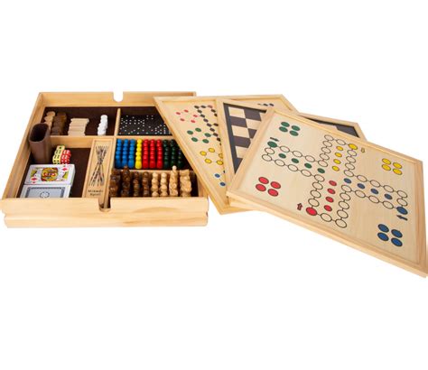 Grand Coffret Jeux Classiques En Bois Jeux De Soci T Tradition En Bois