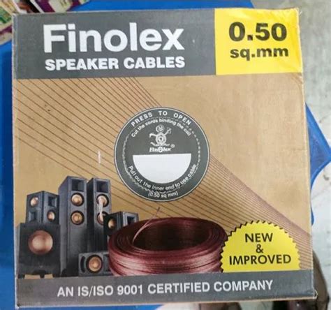 Finolex Speaker Cable Wire Size 05 Sqmm At Rs 1280roll In