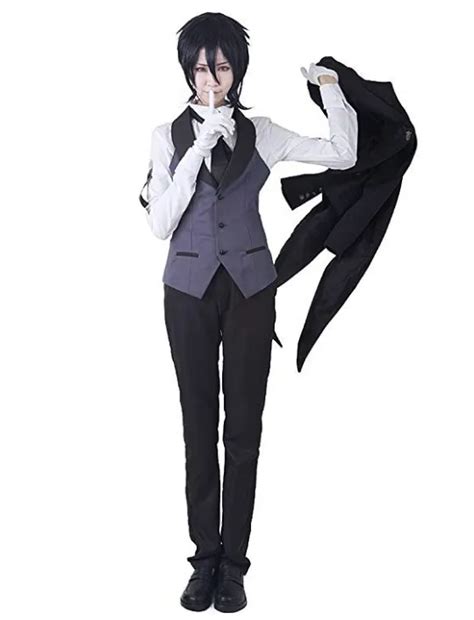 Black Butler Kuroshitsuji Sebastian Cosplay Costume Tailcoat From ...