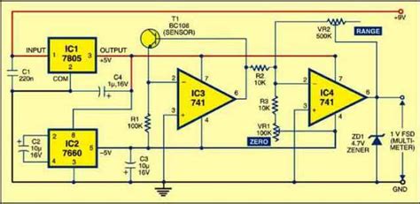 Circuit Diagram Of Digital Thermometer Using Digital Th