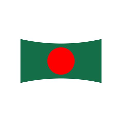 Bangladesh Flag With Brush Strokes Vector Illustration Bangladesh Flag