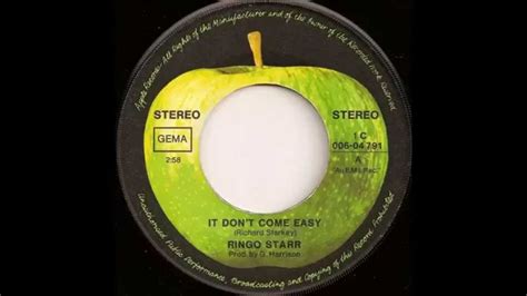 1971 - Ringo Starr - It Don't Come Easy Chords - Chordify