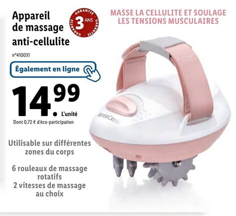 Promo Appareil De Massage Anti Cellulite Chez Lidl