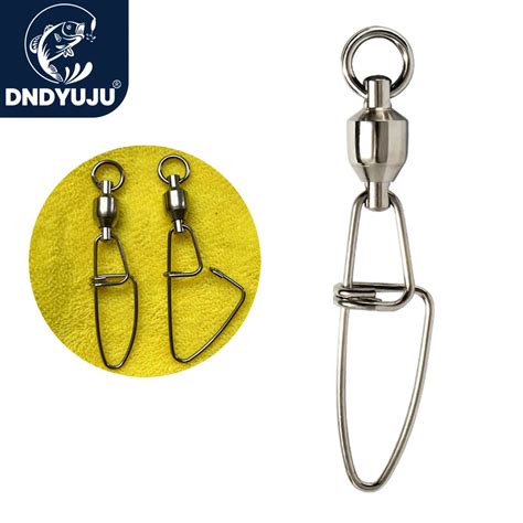 DNDYUJU 20 50pcs Fishing Ball Bearing Rolling Swivel Stainless Steel