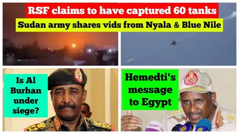 Sudan RSF Claims To Have Captured 60 Tanks Sudan Army Shares Videos