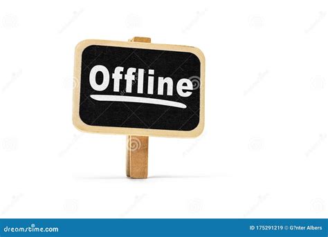 Offline Sign Stock Image Image Of Drawing Offline 175291219