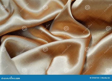 Golden Satin Stock Image Image Of Clothing Curtain Fabric 5930735