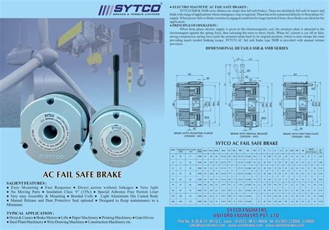 Ac Spring Loaded Fail Safe Brake Spring Loaded Fail Safe Brakes