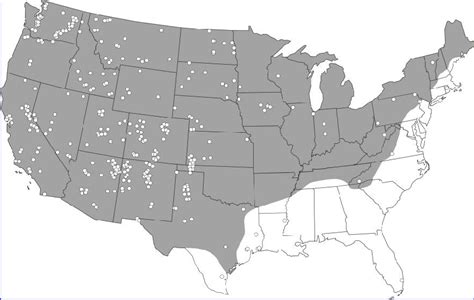 White Dots Represent Approximate Sites Of Exposure For 480 Cases Of