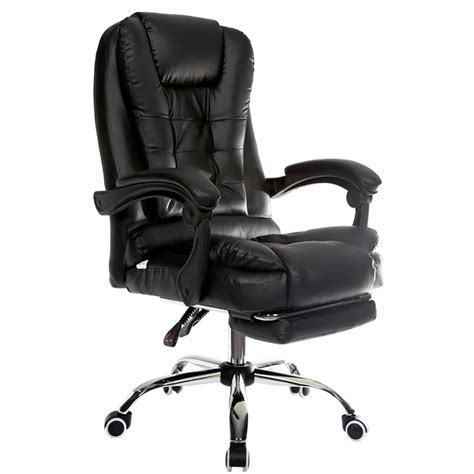 Silla de oficina ergonómica con reposapiés silla boss para ordenador