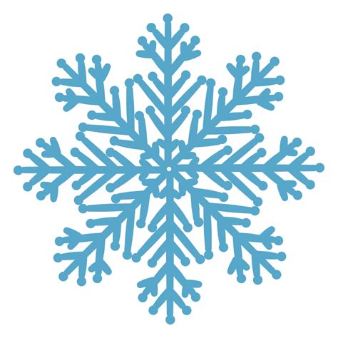 Openwork Blue Snowflake Png Illustration With Transparent Background