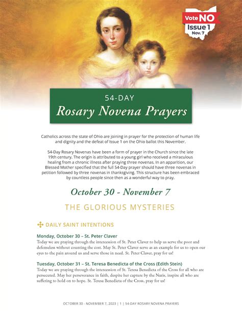 54 Day Rosary Novena Prayers Catholic Telegraph