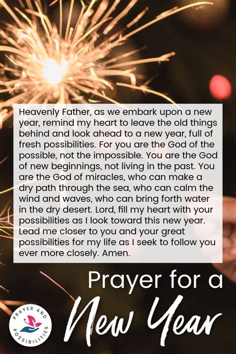 A Prayer For A New Year In 2020 Prayer For New Beginnings Prayers