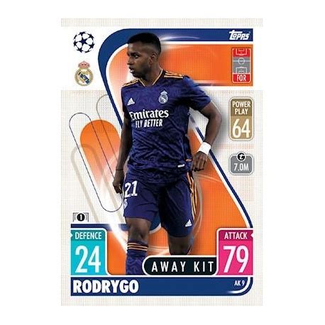 Sale Trading Cards Rodrygo Away Kit Topps Match Attax Extra Uefa