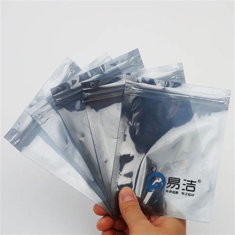 Electronics PCB Spare Parts Packaging Zipper Anti Static Shielding Bags