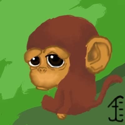 Sad monkey by ajicer on DeviantArt