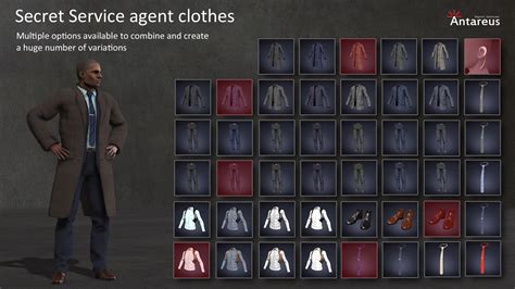 Secret Agent Costumes & Gears - Character Creator/Combo (Single PID ...