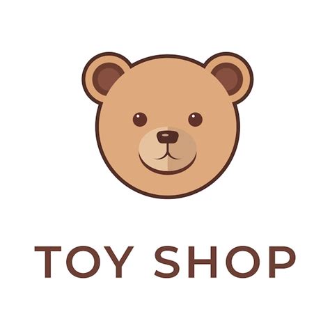 Premium Vector Toys Logo Vector Template Of A Bear Childrens Shop