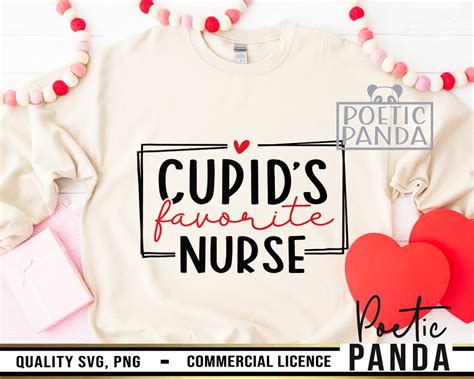 Cupid S Favorite Nurse SVG PNG Funny Valentines Svg Valentine S Day