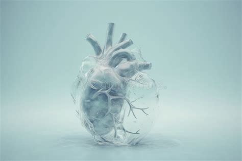 Abstract Human Heart Made From Water Generative Ai Stock Illustration Illustration Of Design