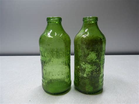 Lot 123 Lot Of 2 Vintage Empty Glass Bottles As Shown Consider It Sold By Gwe