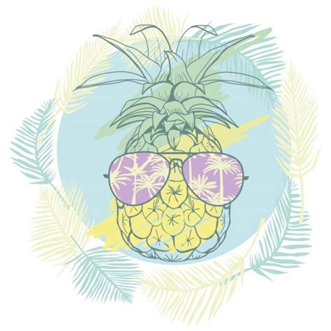 Top 60 Pineapple With Sunglasses Clip Art Vector Graphics And Illustrations Istock