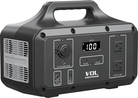 Amazon VDL Portable Power Station 800W 510Wh Battery Backup AC