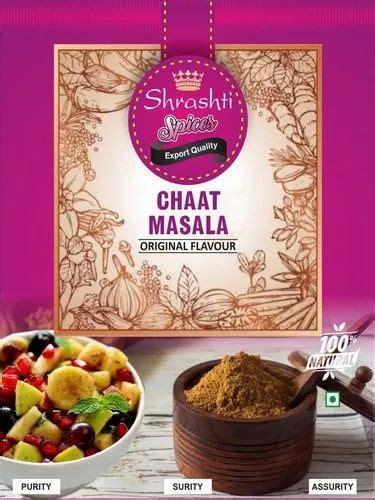 Shrashti Spices Chaat Masala Packaging Size 1 Kg Packaging Type