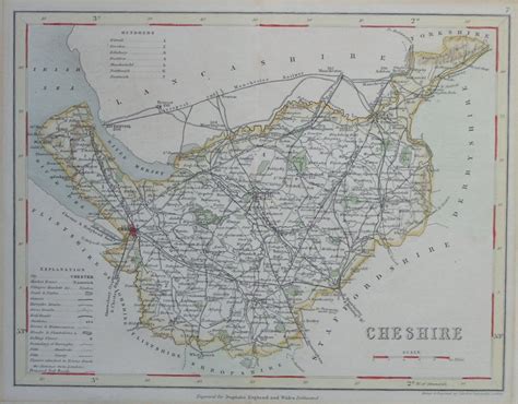 Antique Maps And Prints Of Cheshire