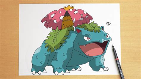 How To Draw Venusaur Step By Step Pokémon 003 Youtube